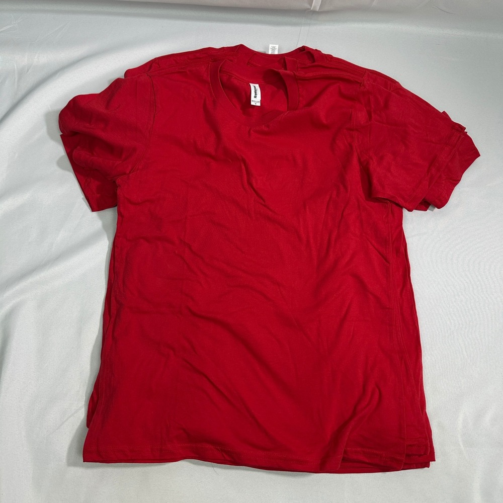 Royal Apparel Cotton T-Shirt Mens M Red Lot of 11 Blank Basics Made‎ in USA